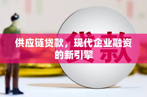 利津供应链贷款，现代企业融资的新引擎