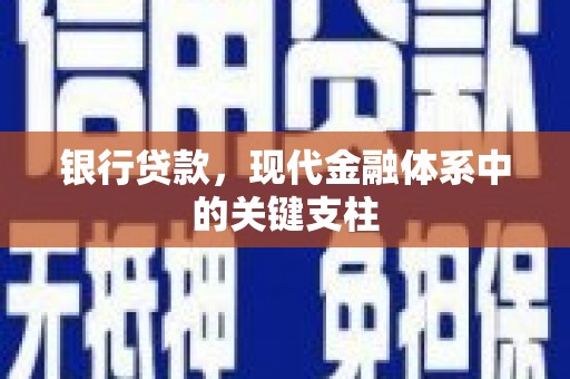 利津银行贷款，现代金融体系中的关键支柱