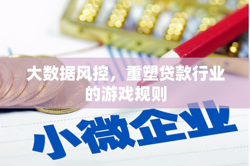 利津大数据风控，重塑贷款行业的游戏规则