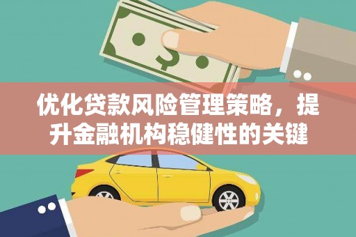 利津优化贷款风险管理策略，提升金融机构稳健性的关键