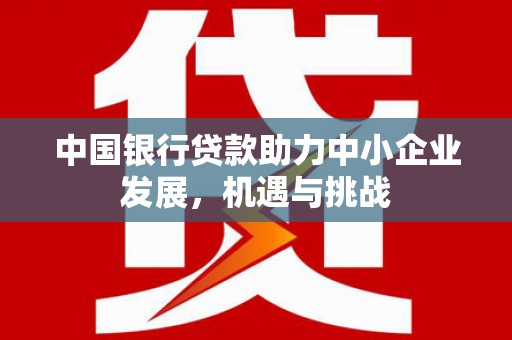 利津中国银行贷款助力中小企业发展，机遇与挑战