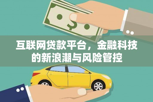 利津互联网贷款平台，金融科技的新浪潮与风险管控