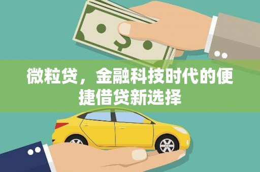 利津微粒贷，金融科技时代的便捷借贷新选择