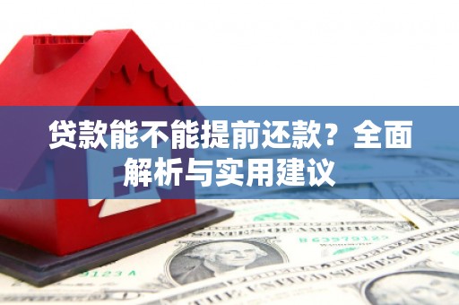 利津贷款能不能提前还款？全面解析与实用建议