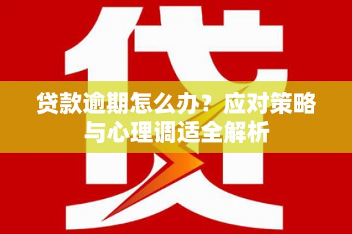 利津贷款逾期怎么办？应对策略与心理调适全解析