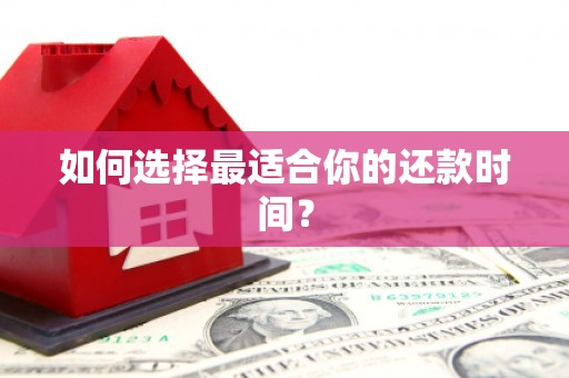 利津如何选择最适合你的还款时间？
