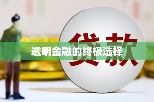 利津透明金融的终极选择