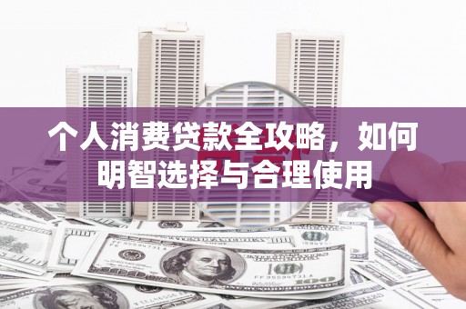利津个人消费贷款全攻略，如何明智选择与合理使用