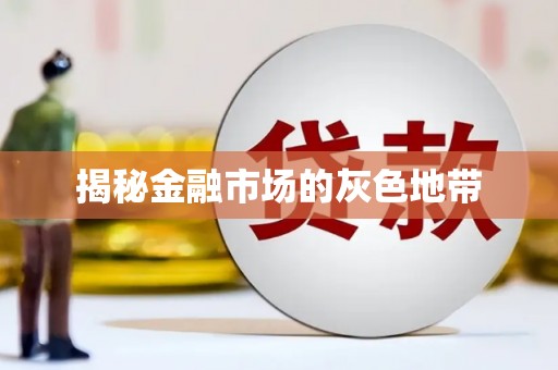 利津揭秘金融市场的灰色地带