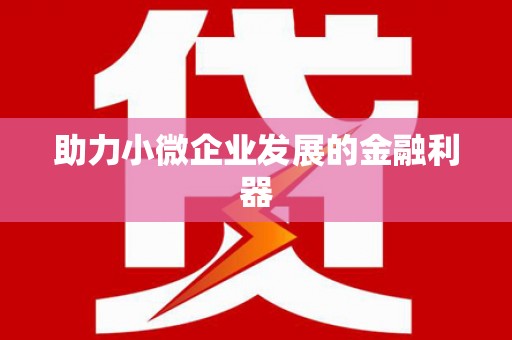 利津助力小微企业发展的金融利器