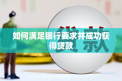 利津如何满足银行要求并成功获得贷款
