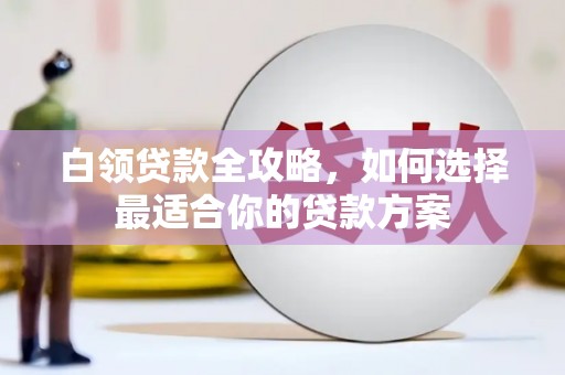 利津白领贷款全攻略，如何选择最适合你的贷款方案