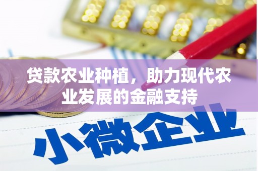 利津贷款农业种植，助力现代农业发展的金融支持
