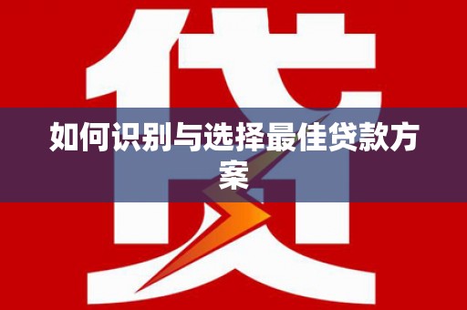 利津如何识别与选择最佳贷款方案