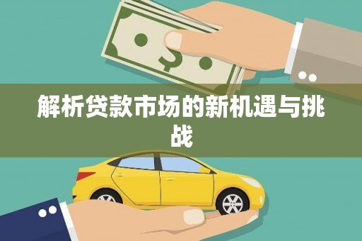 利津解析贷款市场的新机遇与挑战