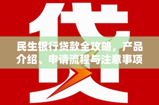 利津民生银行贷款全攻略，产品介绍、申请流程与注意事项